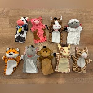 Melissa and Doug Animal Hand Puppets - Set of 9!!